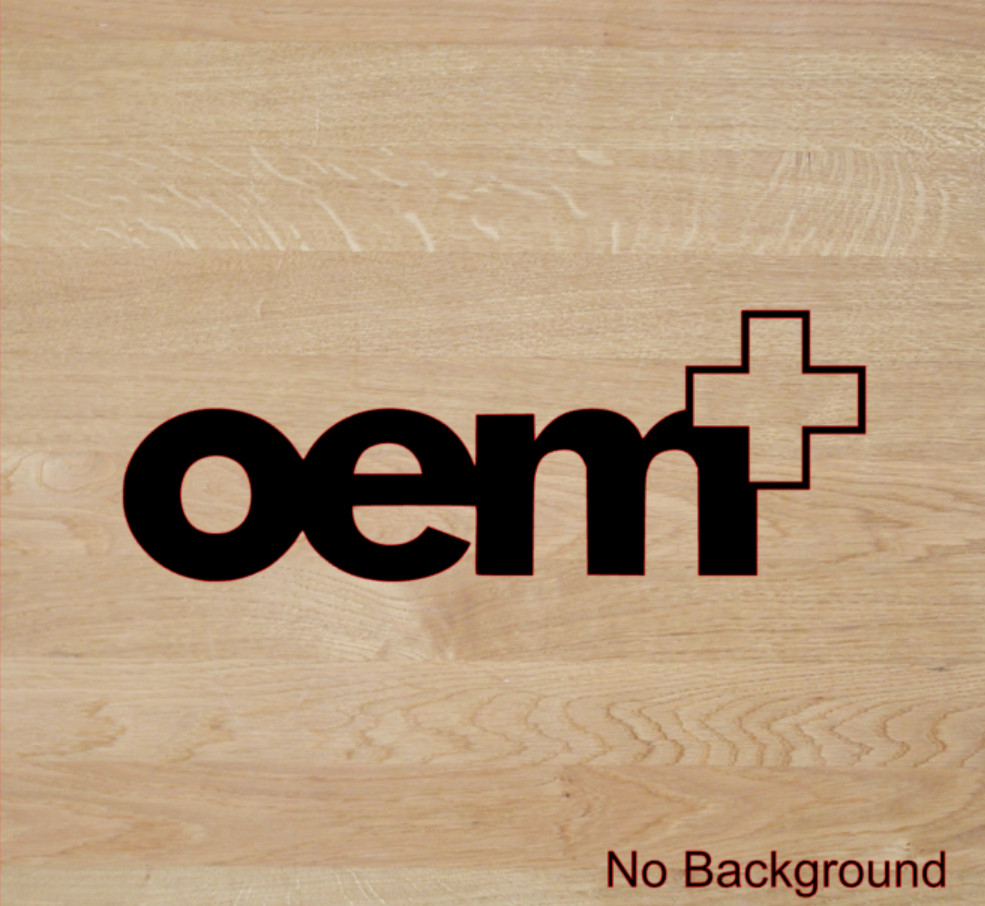 OEM+ Decal PICK SIZE COLOR Vinyl Sticker Window Car Racing JDM OEM Plus Turbo