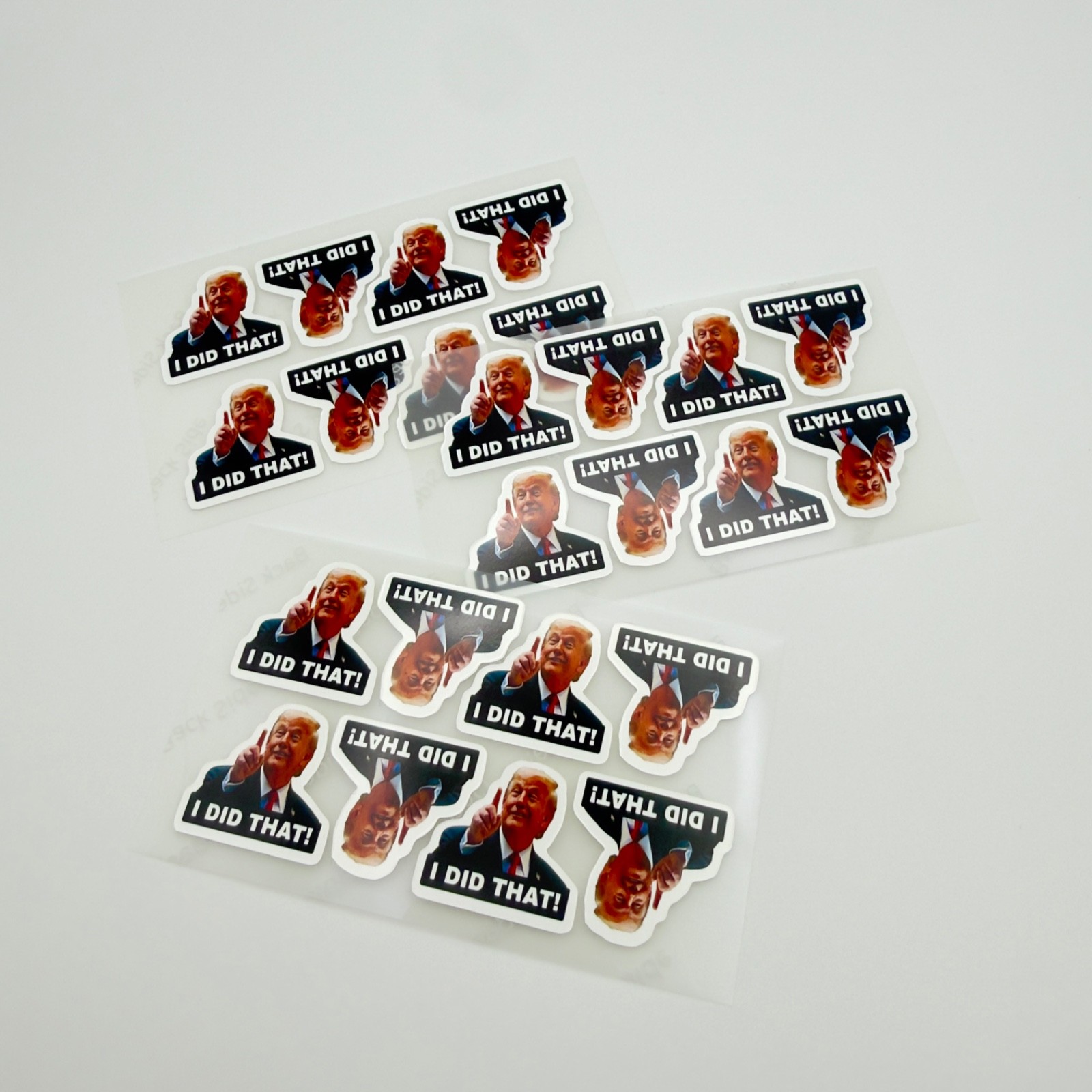 100 pcs Trump I Did That Gas Pump Stickers Anti Trump Waterproof Decals Mini 1"
