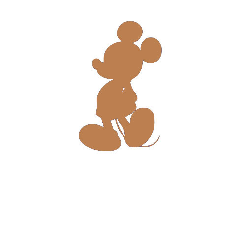 Mickey Mouse Silhouette Decal Sticker for Macbook Laptop Car Window Wall Decor
