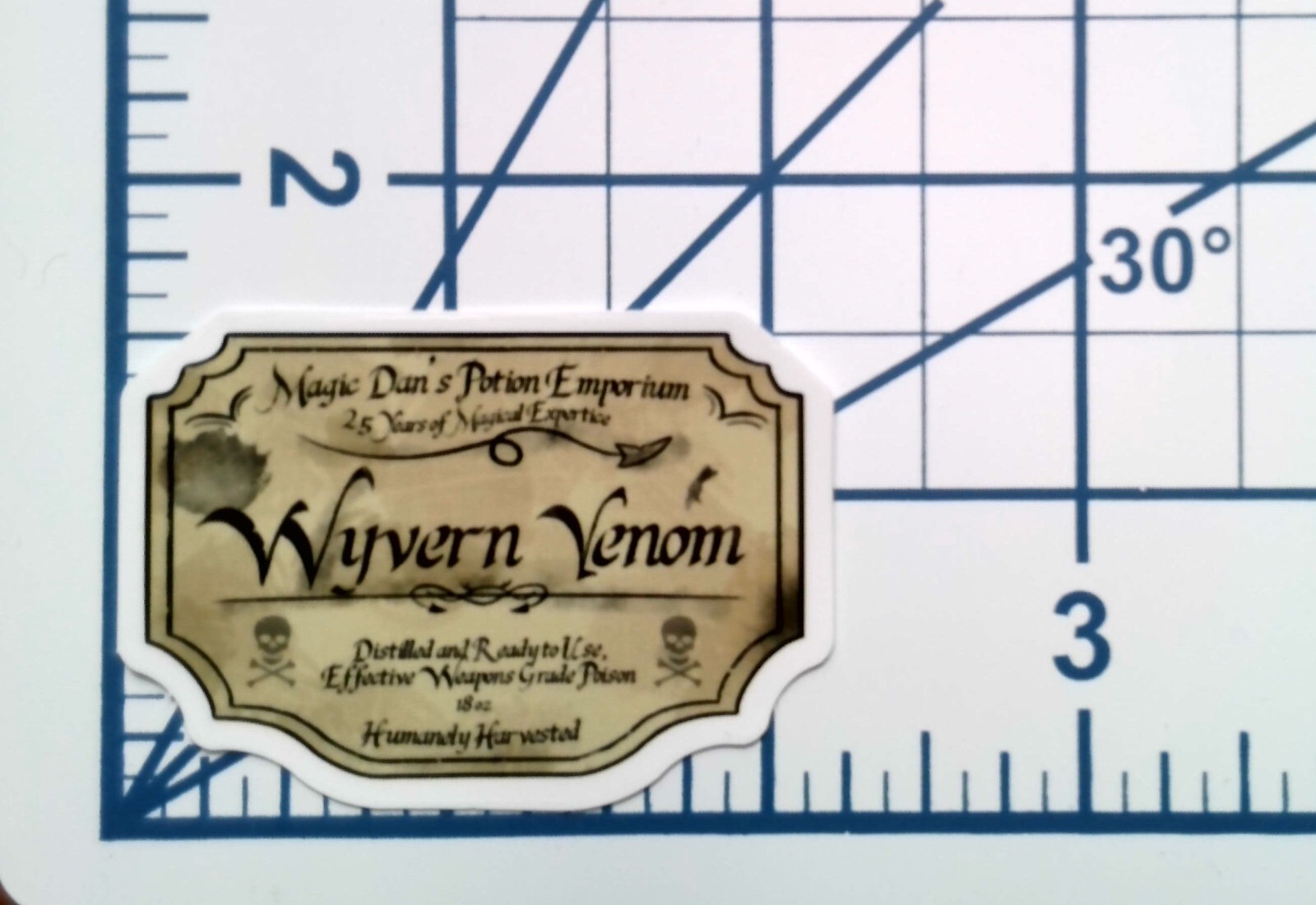 Wyvern Venom Vinyl Sticker Apothecary Potion Journal Scrapbook Die Cut Magic Dan