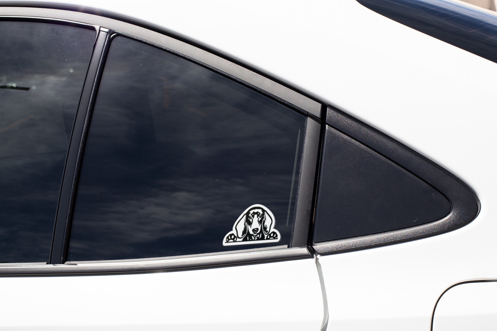 Adorable Dachshund Face 4.5 inch Decal – Sticker Graphic – Auto, Wall – PS762