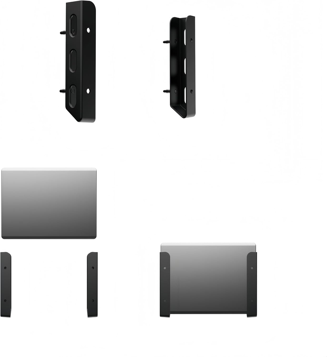 Wall & Under Desk Laptop Mount Holder, with Screw or Adhesive, Fits MacBooks,…