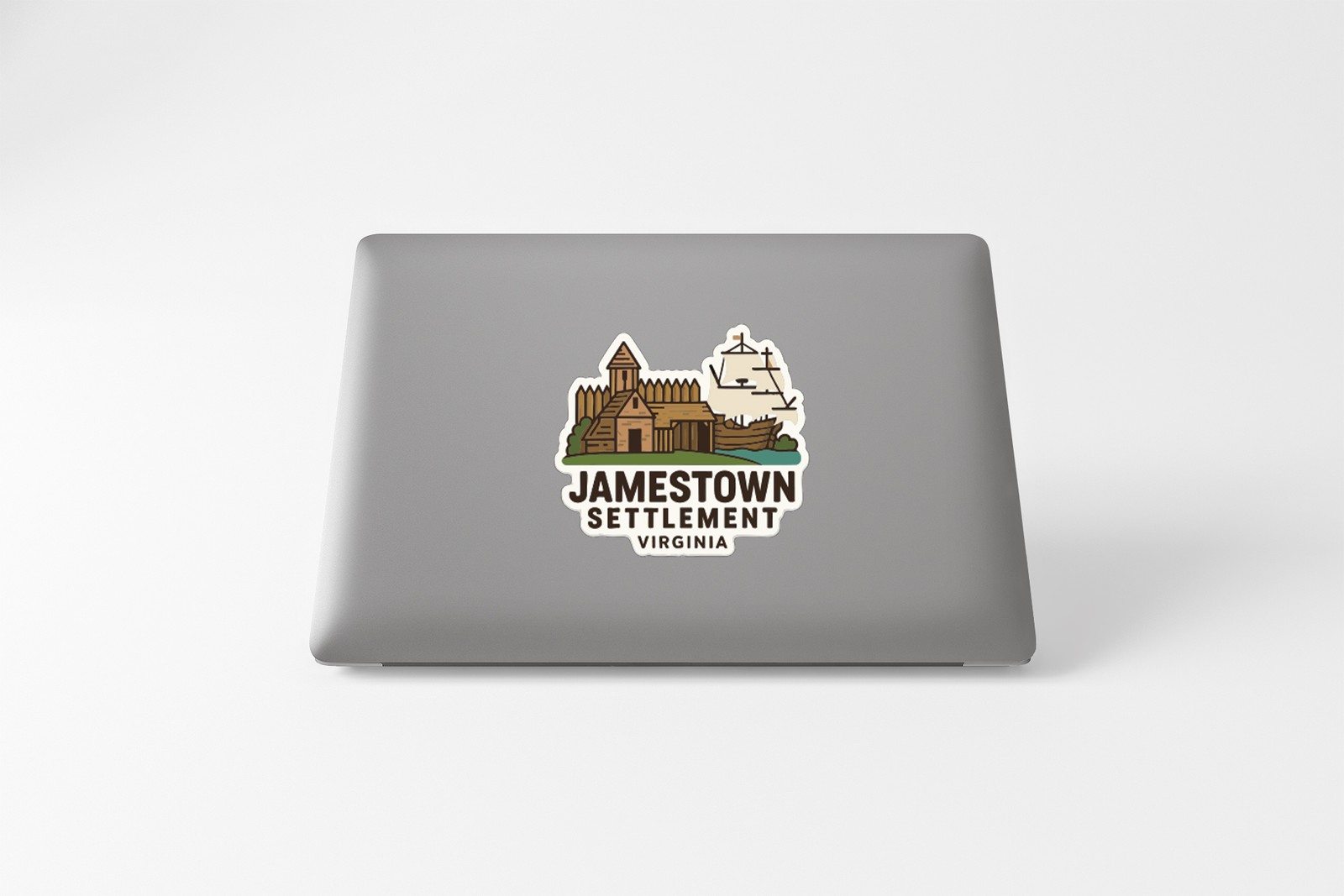 Jamestown Settlement Virginia Sticker Decal Vinyl Die-Cut Symbolic Landmark
