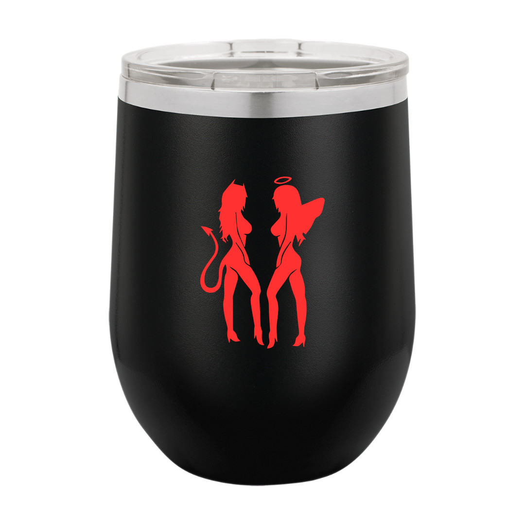 Sexy Devil Angel Girl Vinyl Decal – Mirrors, Laptops, Toolboxes, Mudflaps Window