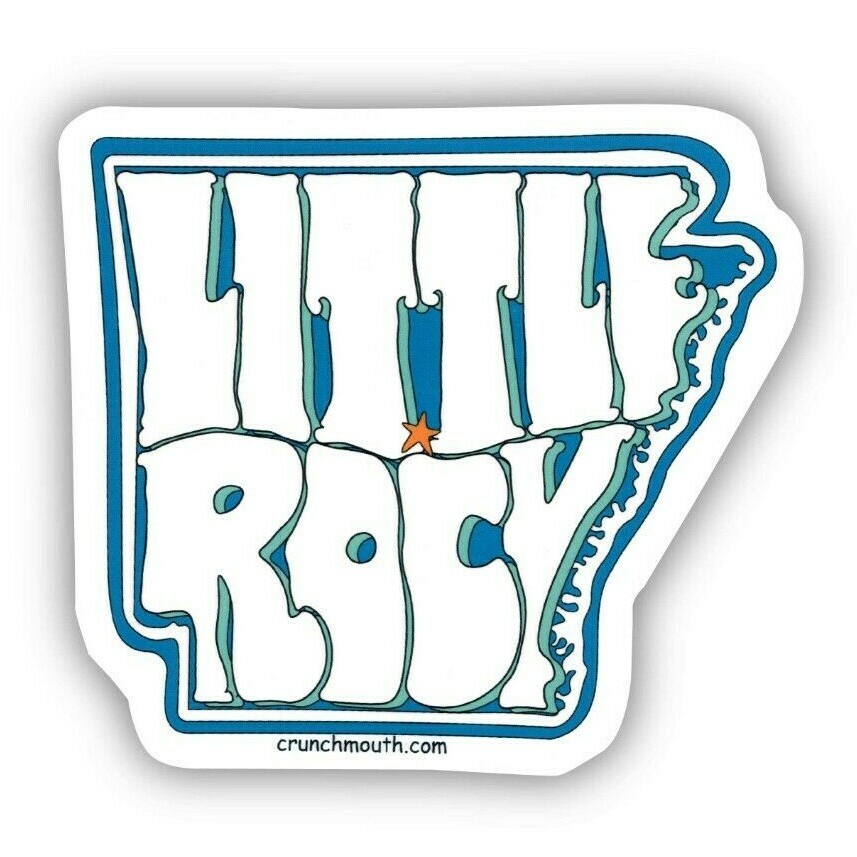 LITTLE ROCK ARKANSAS AMERICANA TRAVEL DECAL BUMPER STICKER LAPTOP BOTTLE +