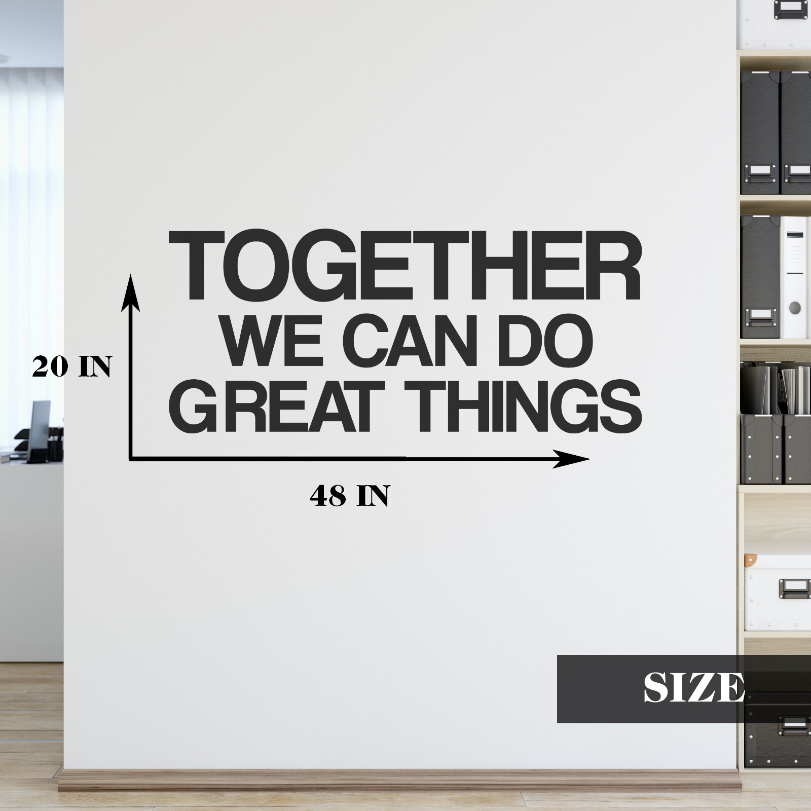 Teamwork Motivational and Inspirational Office Wall Decal Sticker Vinyl Quote