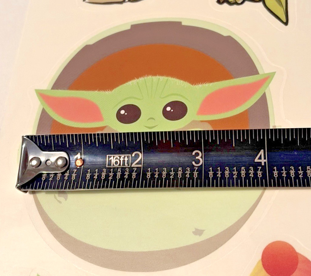 Room Mates Star Wars Wall Decals Mandalorian Baby Yoda The Child Peel and Stick