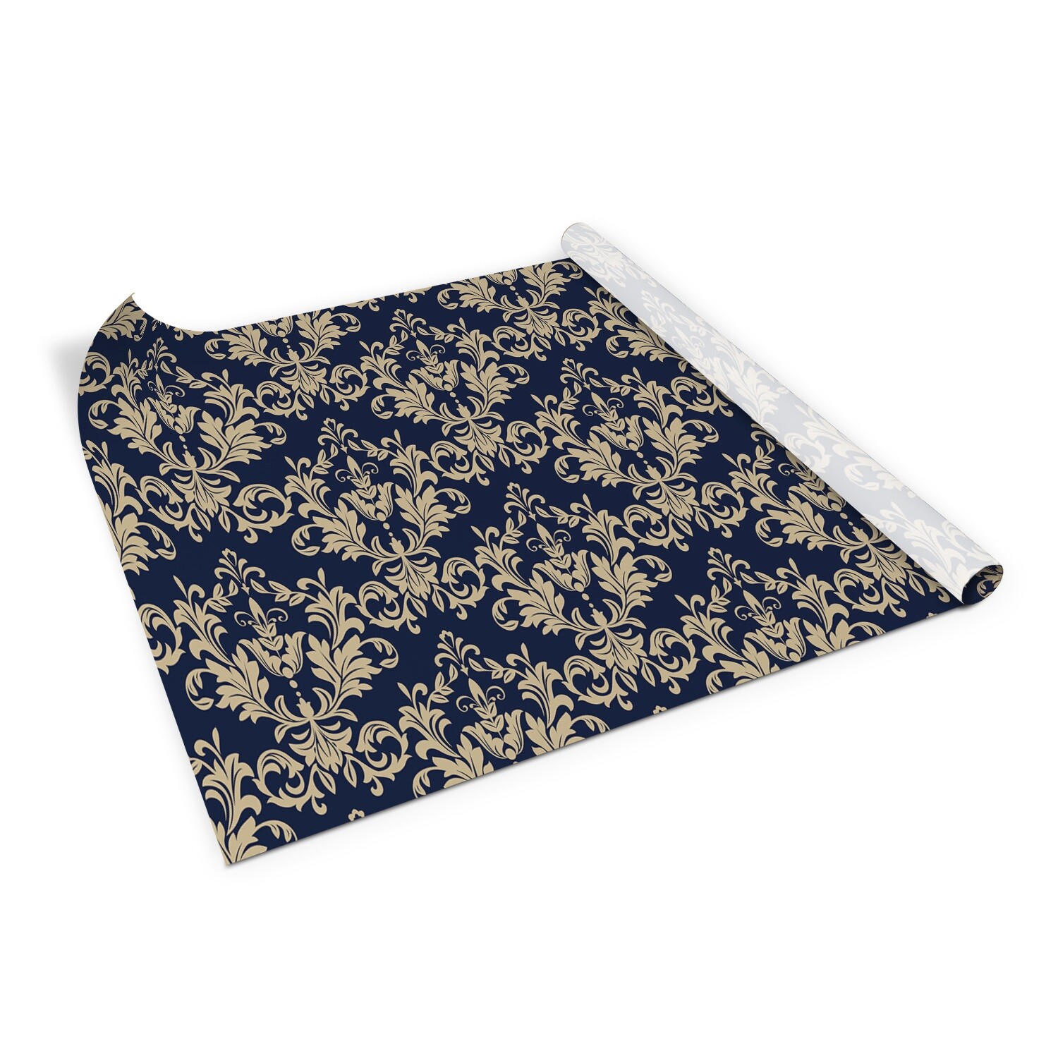 Sticky Back Plastic Self Adhesive Film Wrap Sticker Damask pattern 100×50