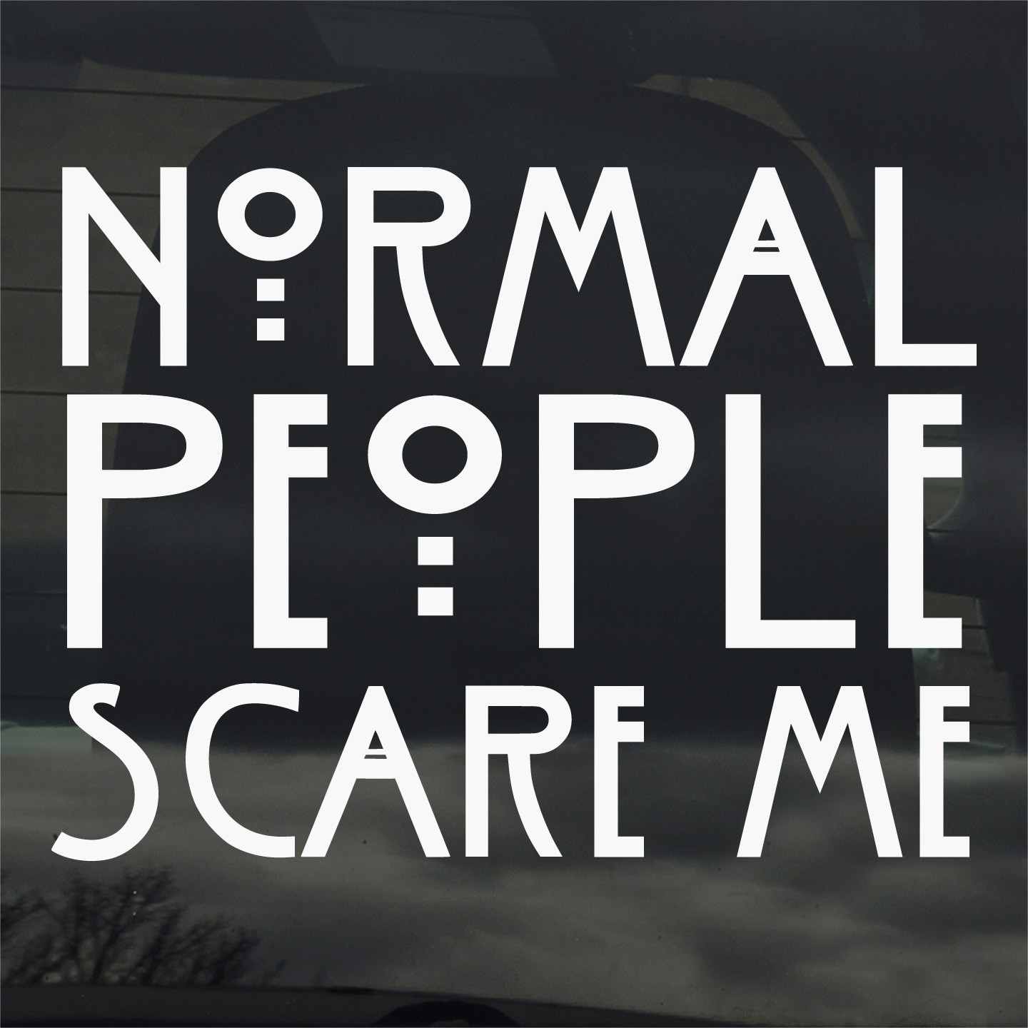Normal People Scare Me Vinyl Decal Sticker for Car Window Laptop & More