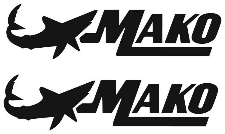 MAKO MARINE BOAT STICKER DECAL FISHING *ANY SIZE OR COLOR BUY 1 GET 1 FREE