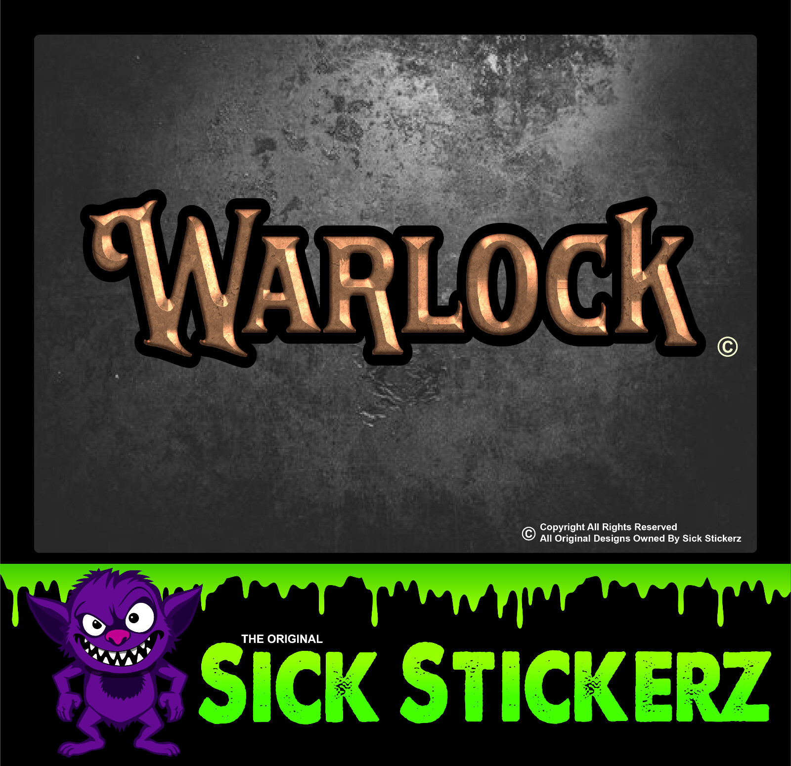 Warlock Witch Sticker Decal Wiccan Emo Goth Witchcraft Car Toolbox Spiritual