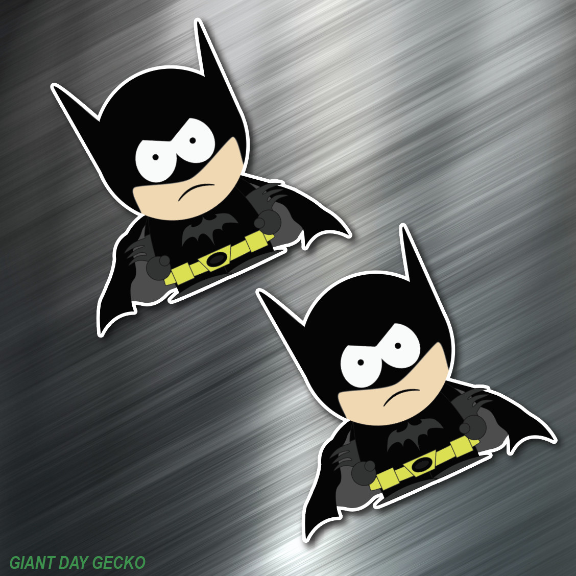 (2) TWO SOUTHPARK BATMAN Vinyl Decal Sticker For Car Laptop Skateboard