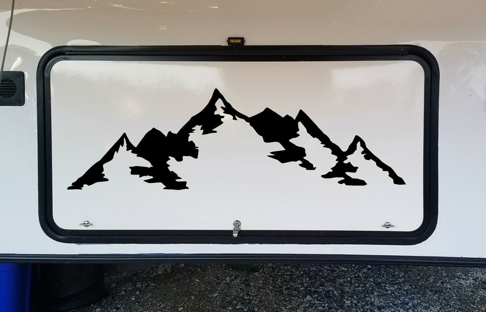 Mountains Vinyl Decal V2 – Range Peaks Snow Camping Hiking – Die Cut Sticker