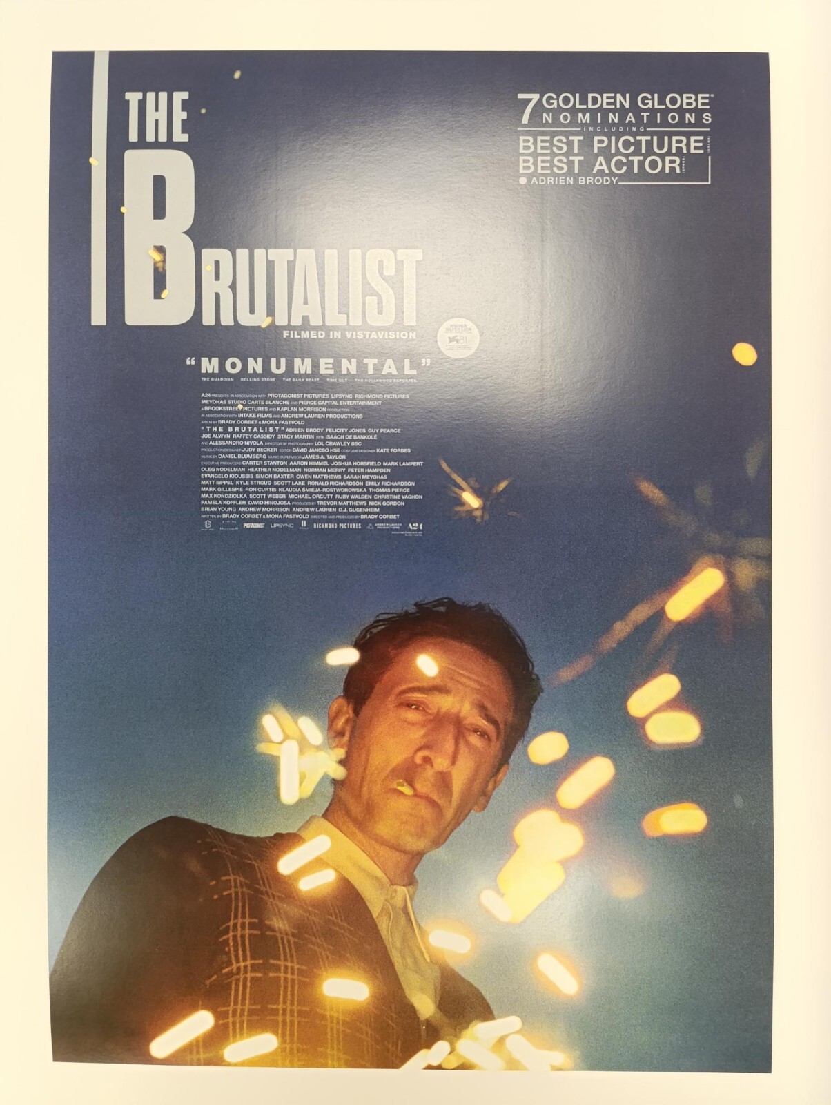 The Brutalist Movie Poster Adrien Brody Guy Pearce Rare Version 🎬🗽