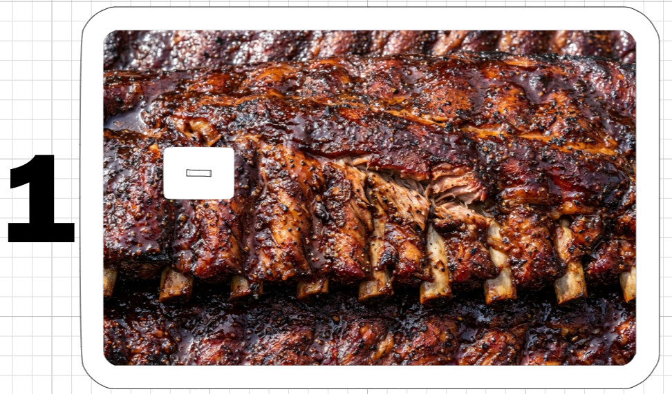 Food Fan Credit Debit ATM Gift Card Skin Sticker Ribs Pizza Hamburger Lasagna