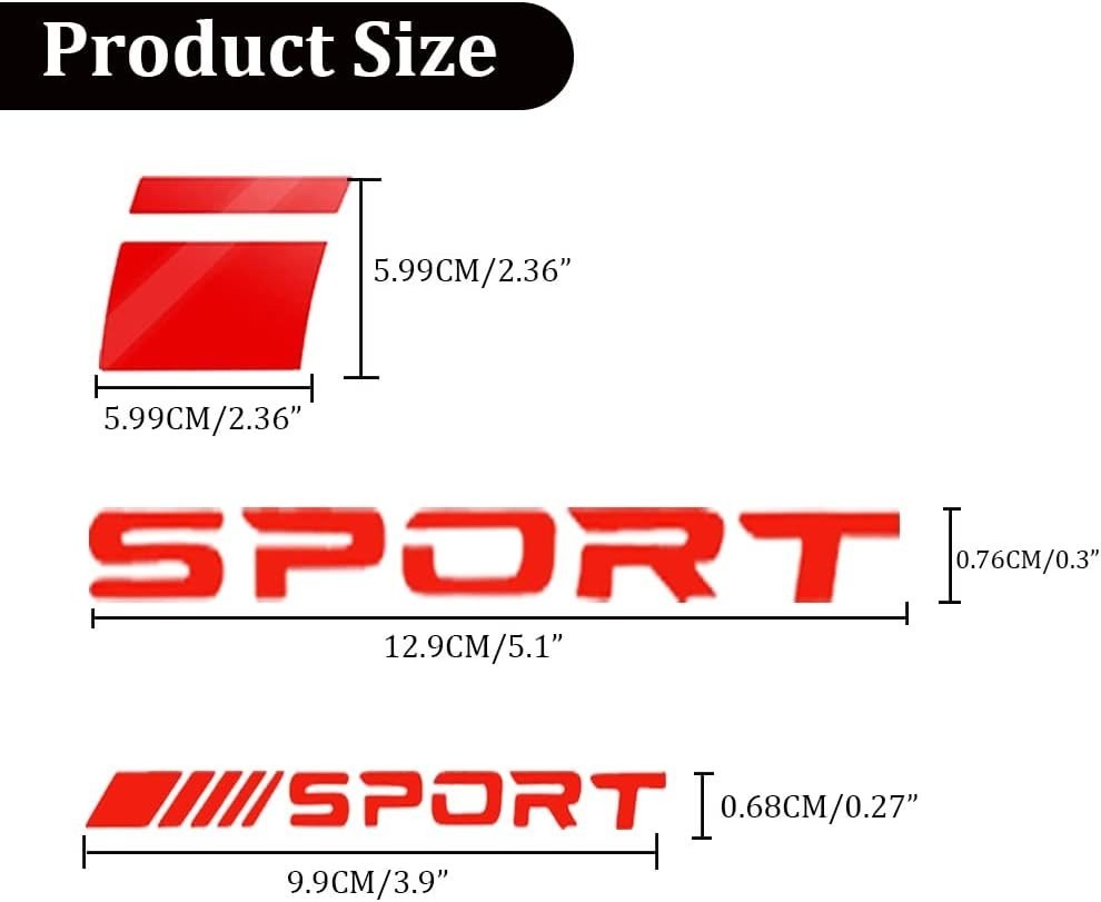 Pincuttee 14pcs Car Decal Stickers,Wheel Rim Decal Sticker,Sport Logo Reflective