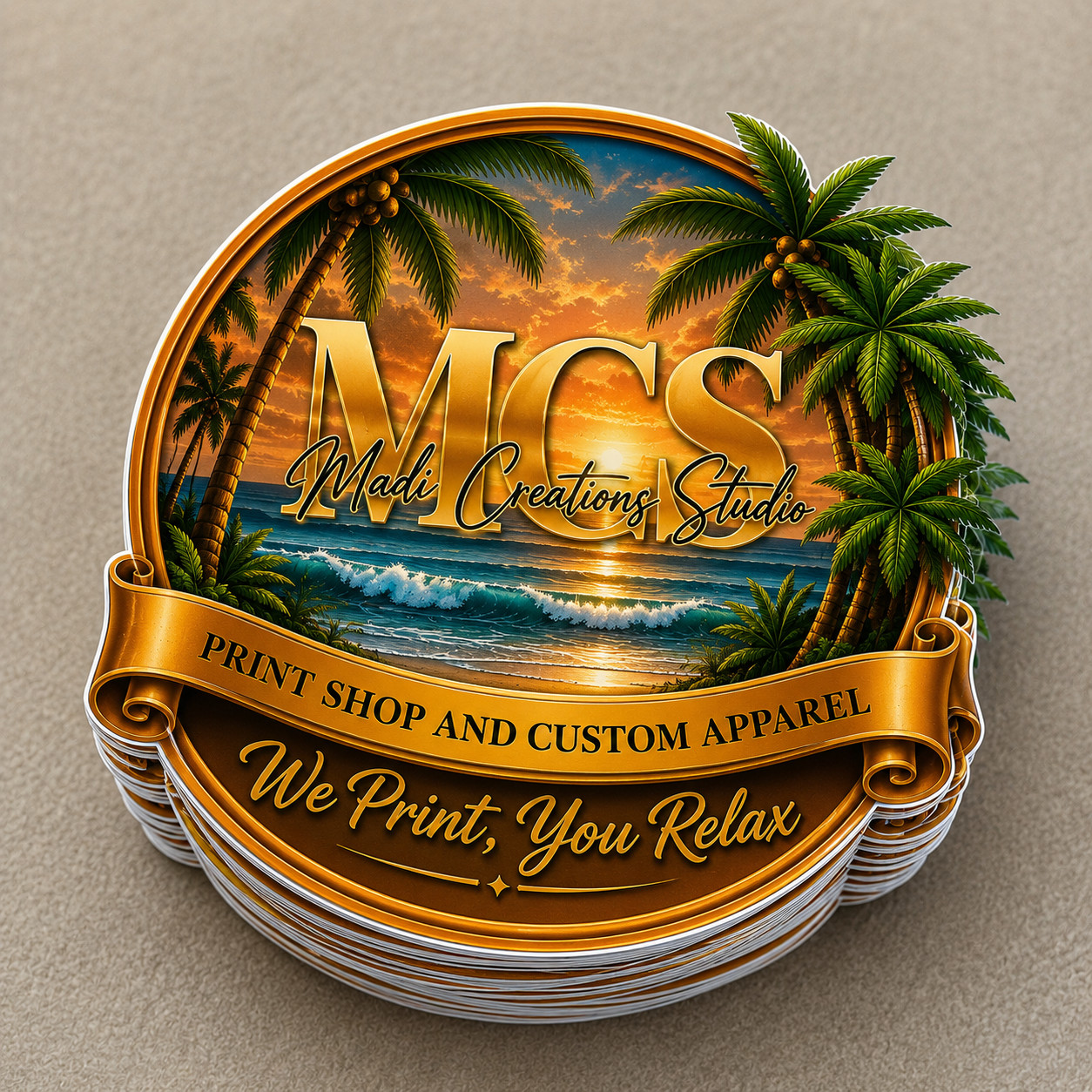 Custom Vinyl Stickers UV Laminate Outdoor Waterproof Your Design – 2 to 5 inches