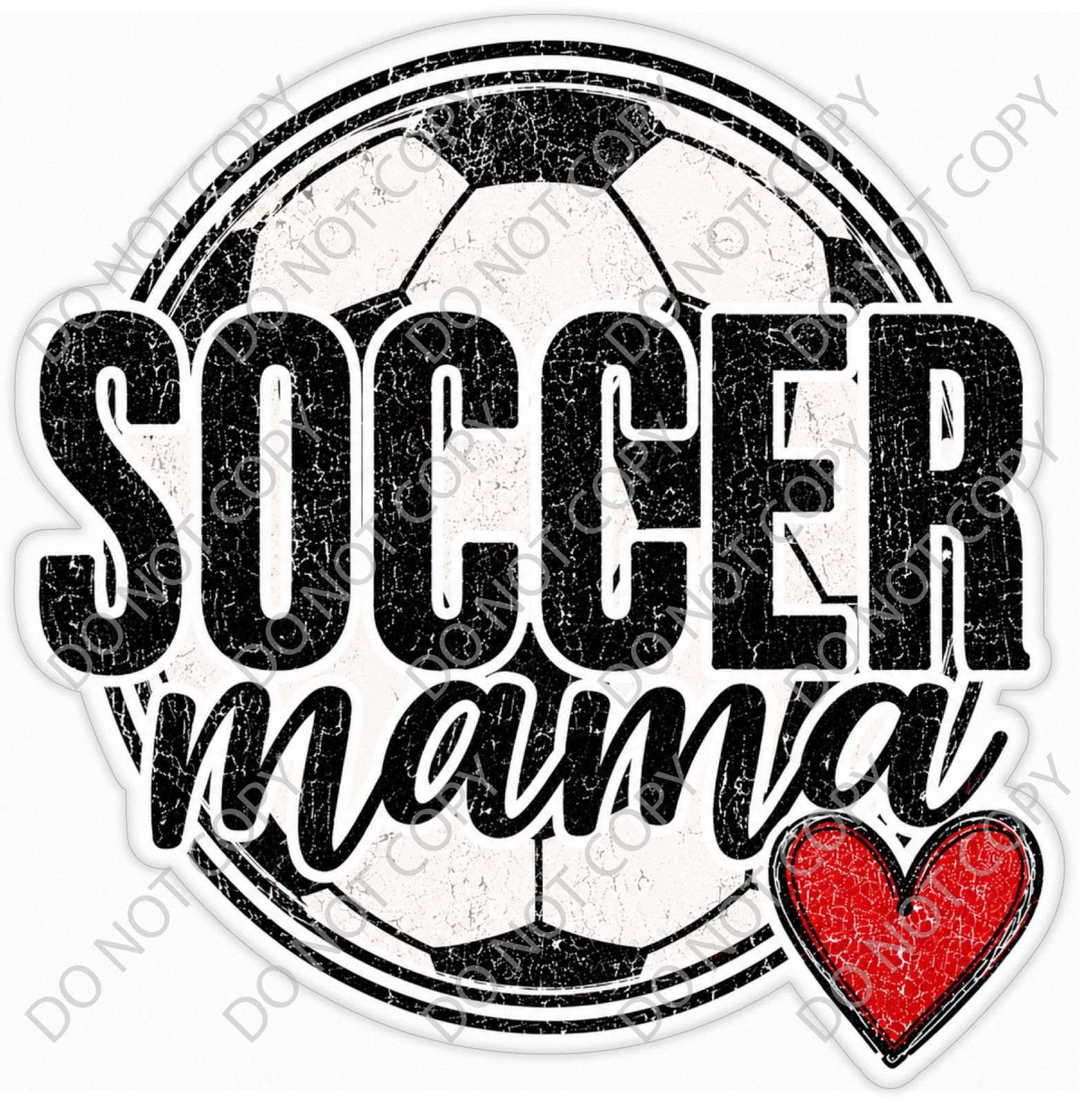 Laminated Vinyl Decal Die Cut Waterproof Sticker – Sports Mom Soccer Mama