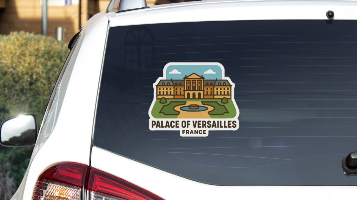Palace of Versailles France Sticker Decal Vinyl Die-Cut Symbolic Landmark Design
