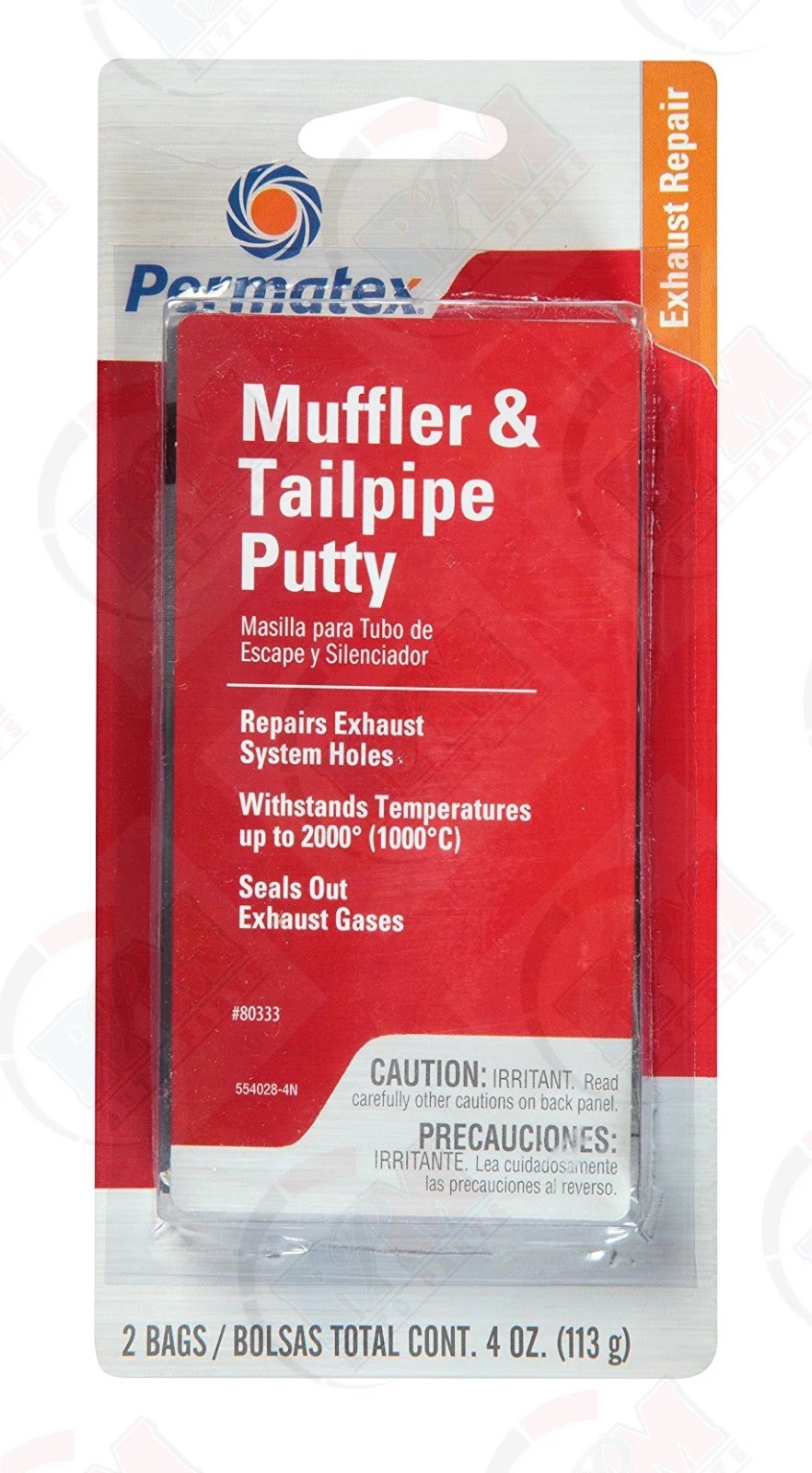 NEW PERMATEX ~ MUFFLER & TAILPIPE PUTTY – 4OZ