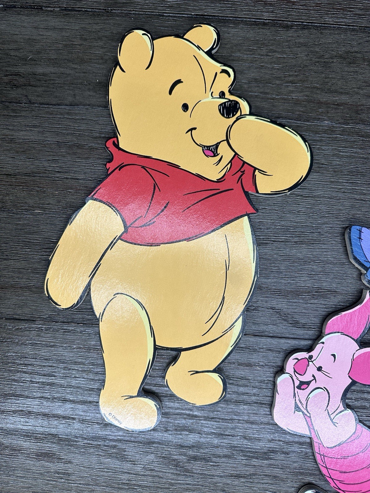 Vtg Winnie the Pooh & Friends Disney Wall Art LOT OF 3 Nursery Kid Pressed Board