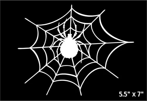 Spider On Web Decal Crawling vinyl car motorcycle decals sticker