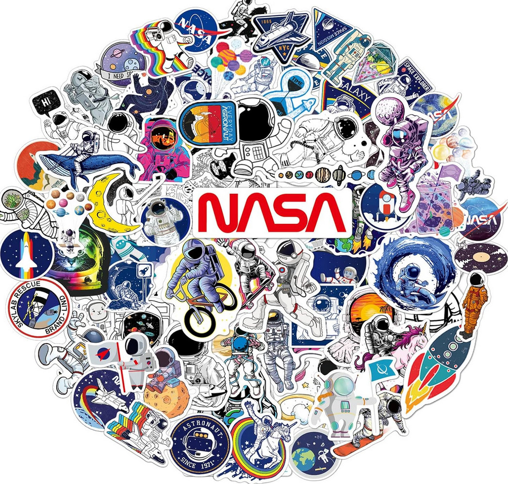 LOT OF 10 PCS random Space Cosmos NASA astronaut planets stars moon celestial