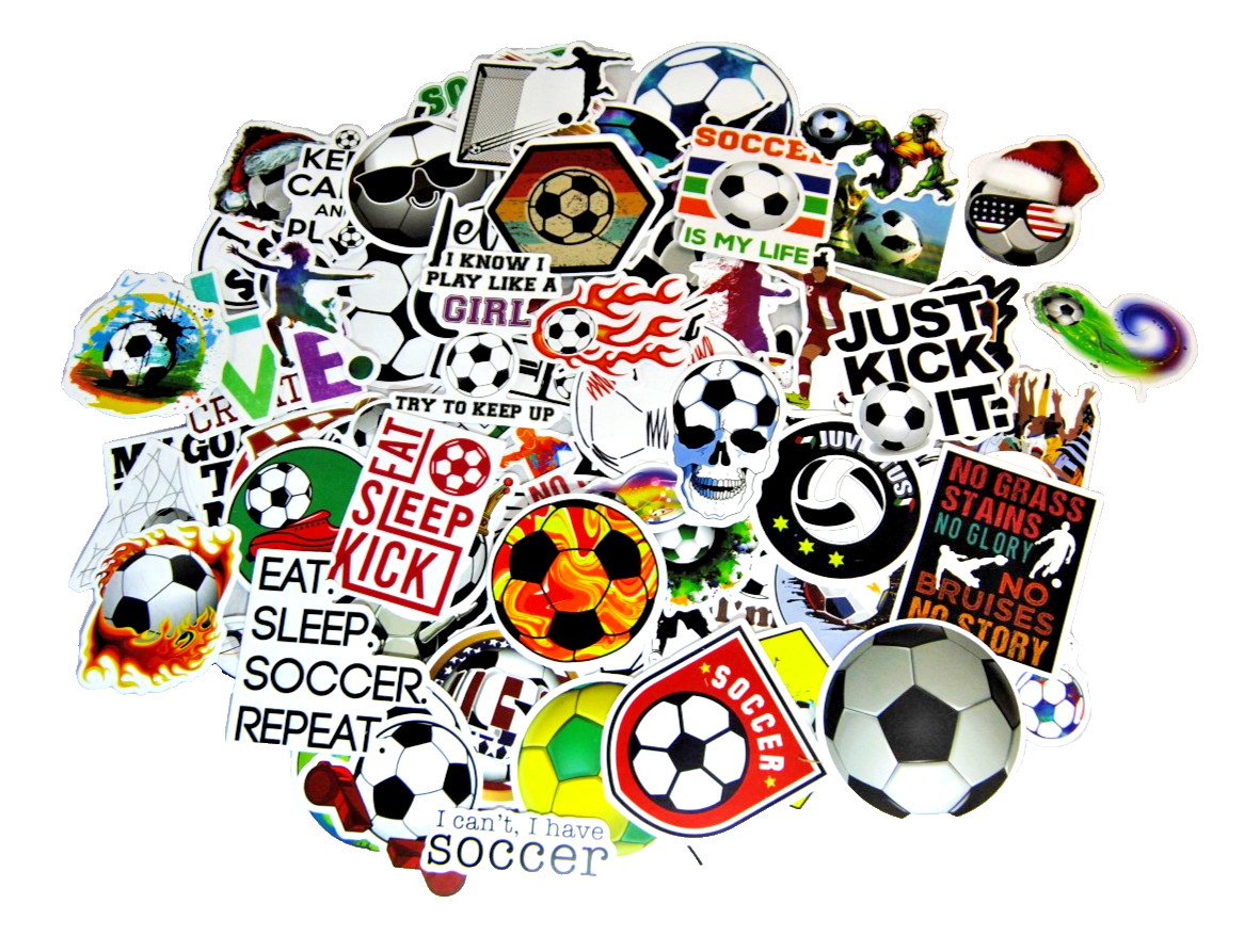 Soccer Stickers for Laptop, Water Bottles Plus for Kids to Adults 200Pcs T2695
