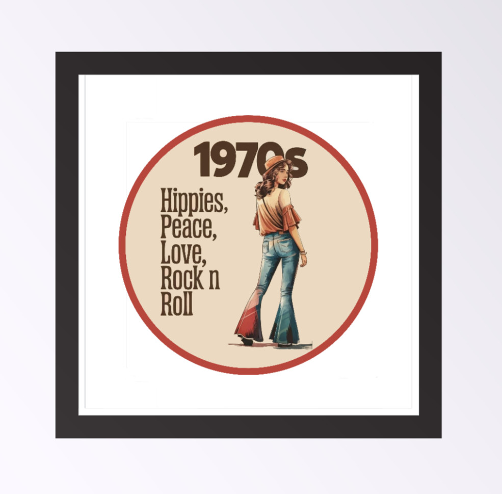 Lifestyle – (1970's) – 4" Handmade Vinyl Decal Vehicle Laptop Cooler Truck Decor