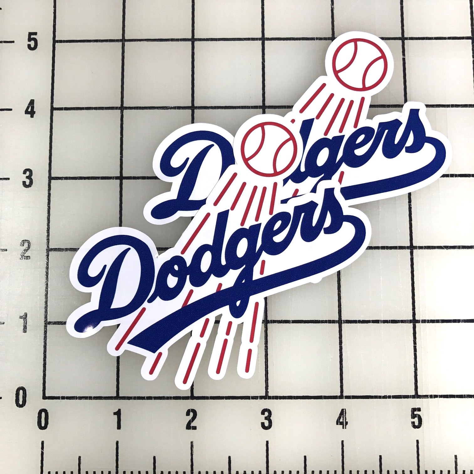 LA Los Angeles Dodgers MLB 4" Wide VInyl Decal Sticker – BOGO
