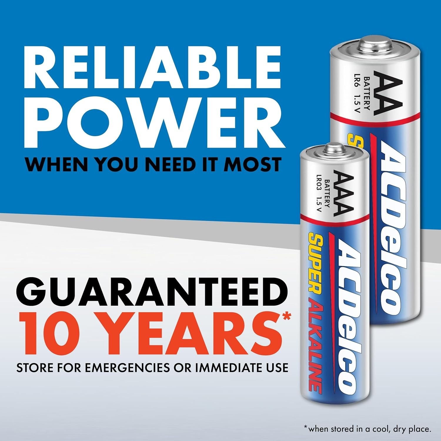 ACDelco AA and AAA 200-Count Combo Pack Super Alkaline Batteries, 100-Count E…