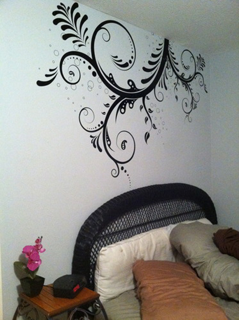 Large Wall Art Floral Decal Ornament Swirls Vinyl Sticker Nursery Removable Tree