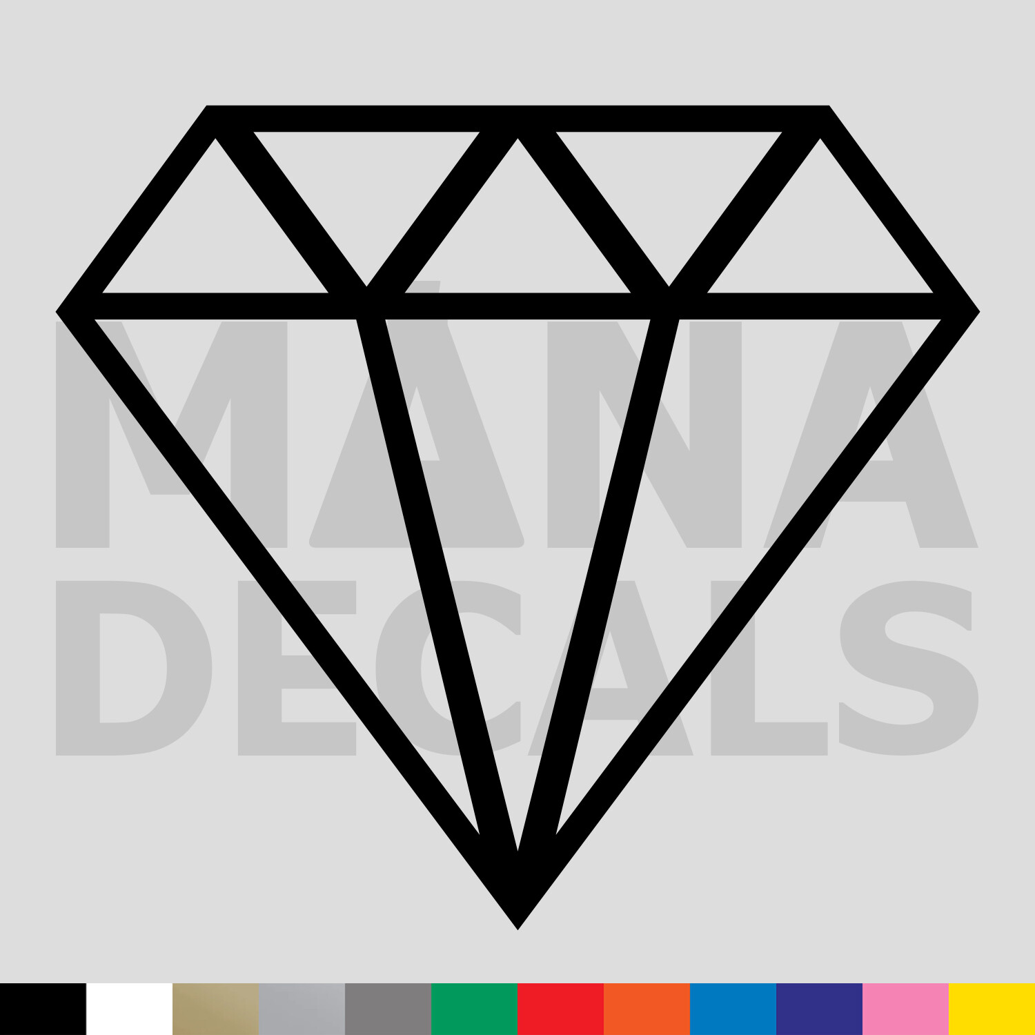 Diamond Vinyl Die Cut Decal Sticker – Bling Fancy Ice