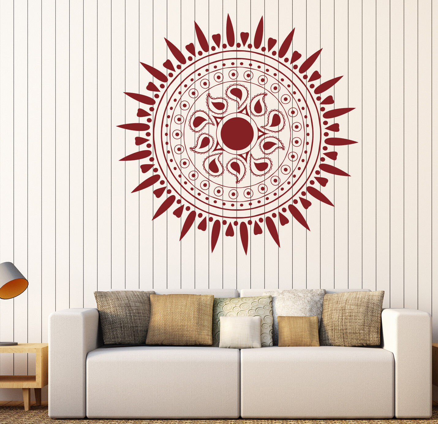 Vinyl Decal Beautyful Circle Mandala Meditation Relaxation Wall Sticker (n874)