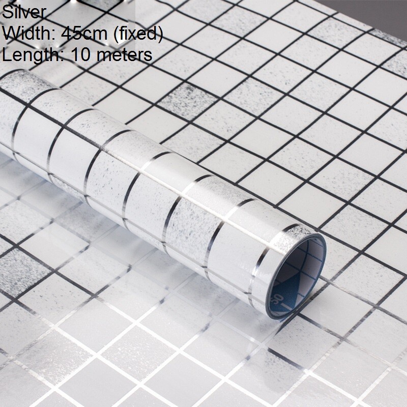 5M Self Adhesive Wall Tile Decal Sticker Kitchen Bathroom Home Hotel Wallpaper