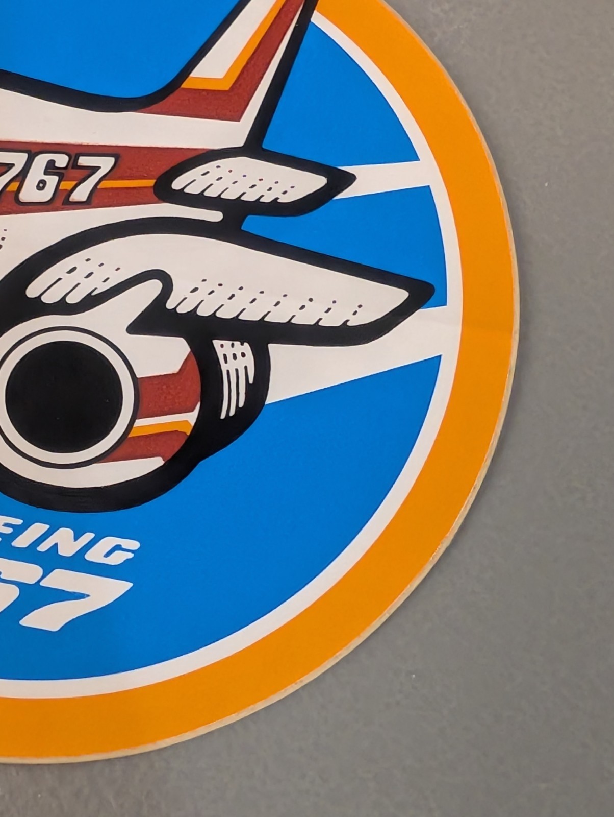 Vintage Boeing 767 Airplane Sticker – 80s Pudgy Aviation Plane Aircraft Jumbo