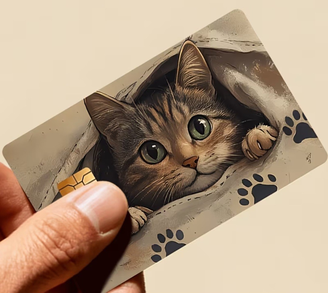 Kitten Cat Design Debit Credit Bank Card Skin Sticker NEW