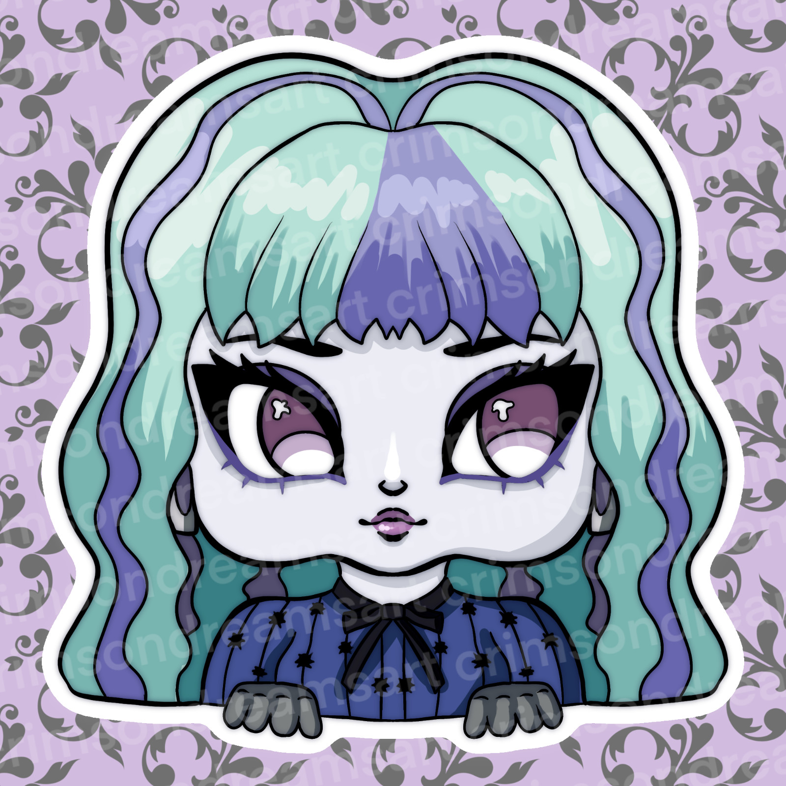Twyla Boogeyman Character Sticker Monster High – Homemade, hand cut and original