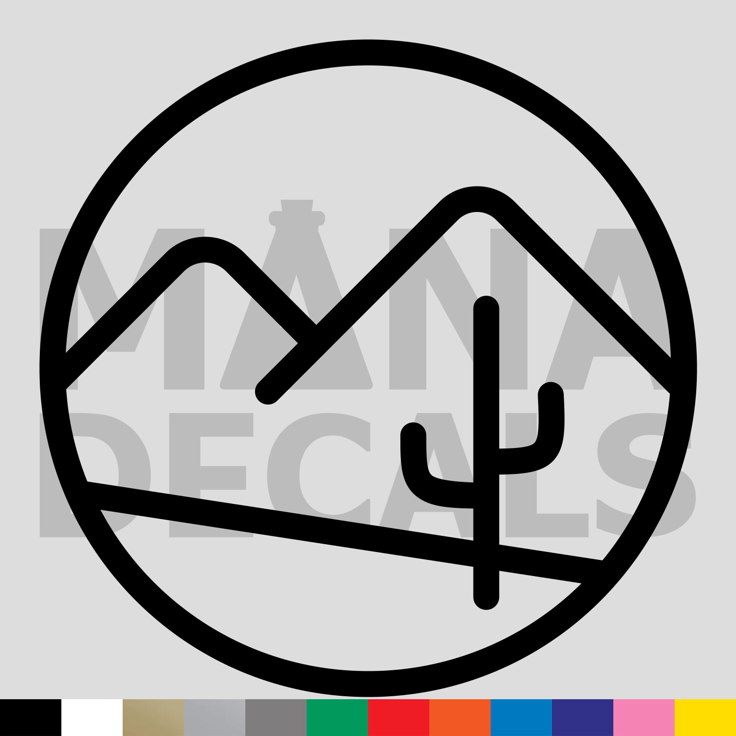 Desert Emblem Vinyl Die Cut Decal Sticker – Cactus Mountain Travel