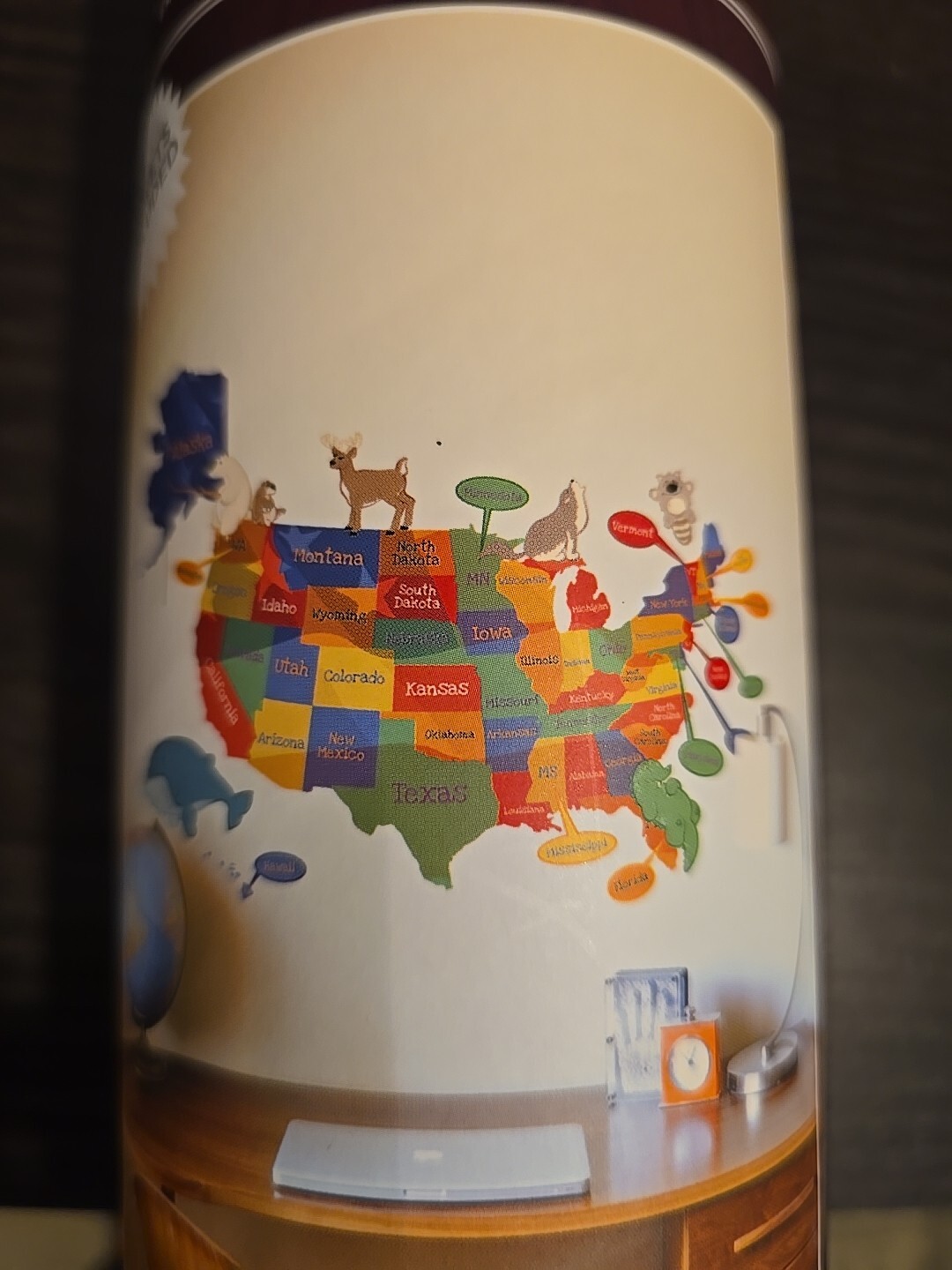 Wall Designer Accents United States Map Peel and Stick Wall Decals