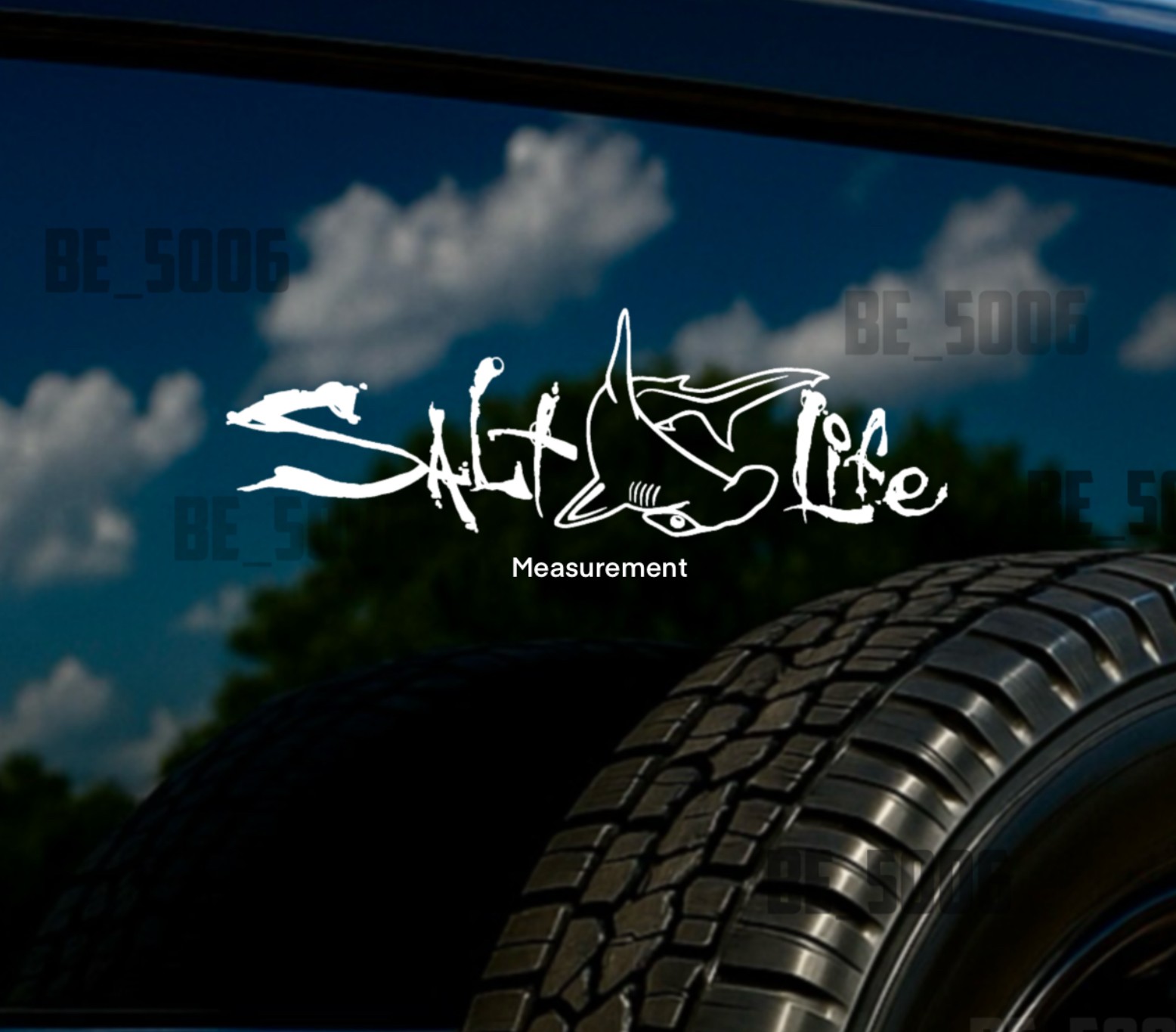 Salt Life Shark Decal Sticker Ocean Hammer Head Car Truck SUV Window Vinyl