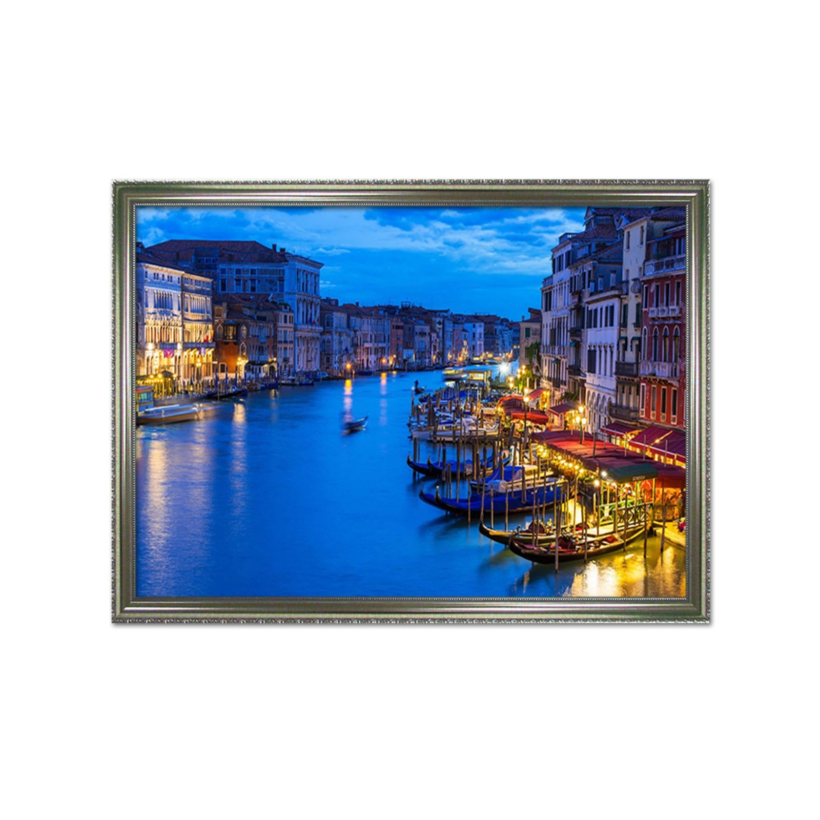 3D Night River City 6 Framed Poster Home Decor Print Painting Art AJ WALLPAPER