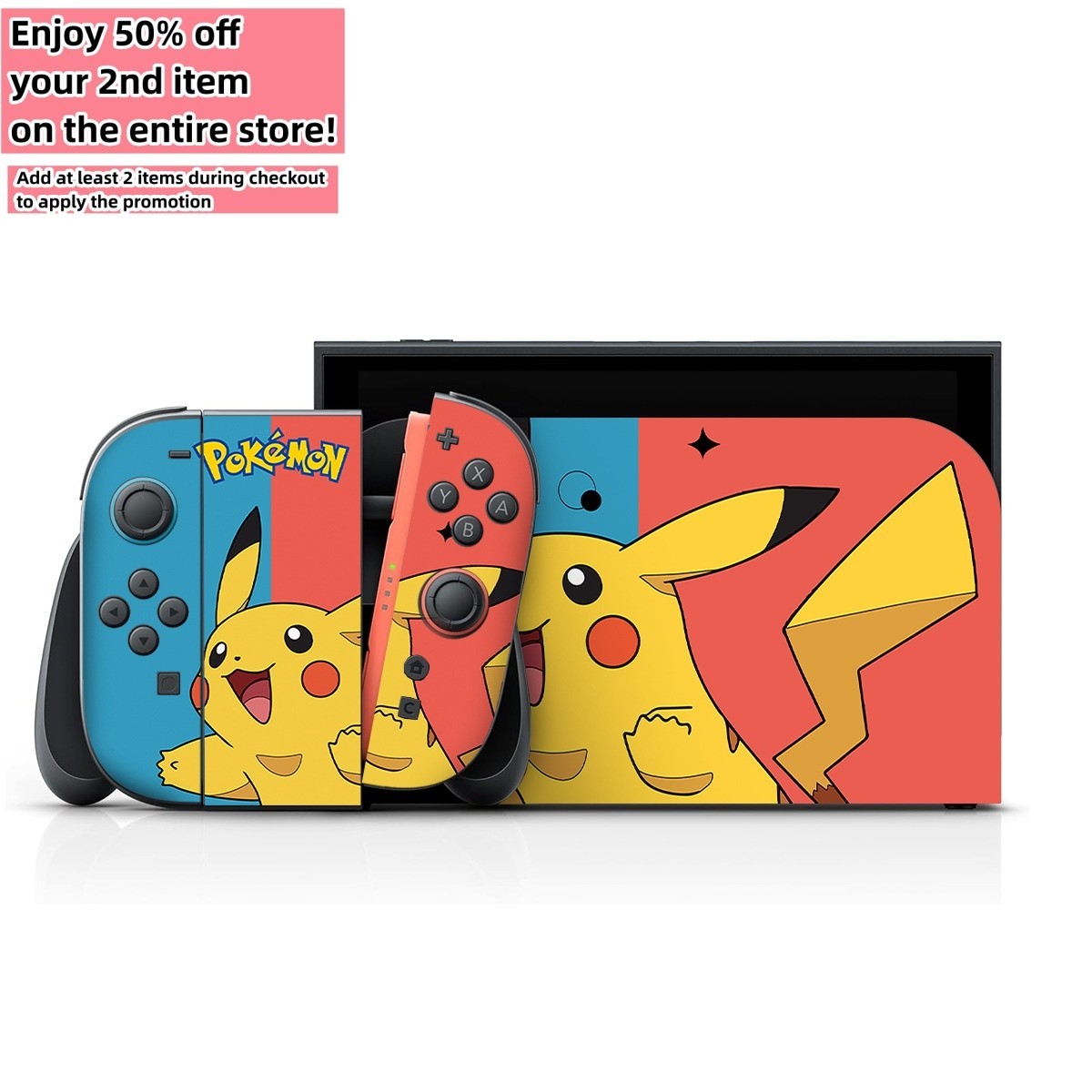 Vinyl Decal Skin Sticker for Nintendo Switch 2 Console + Joy-Con + Dock