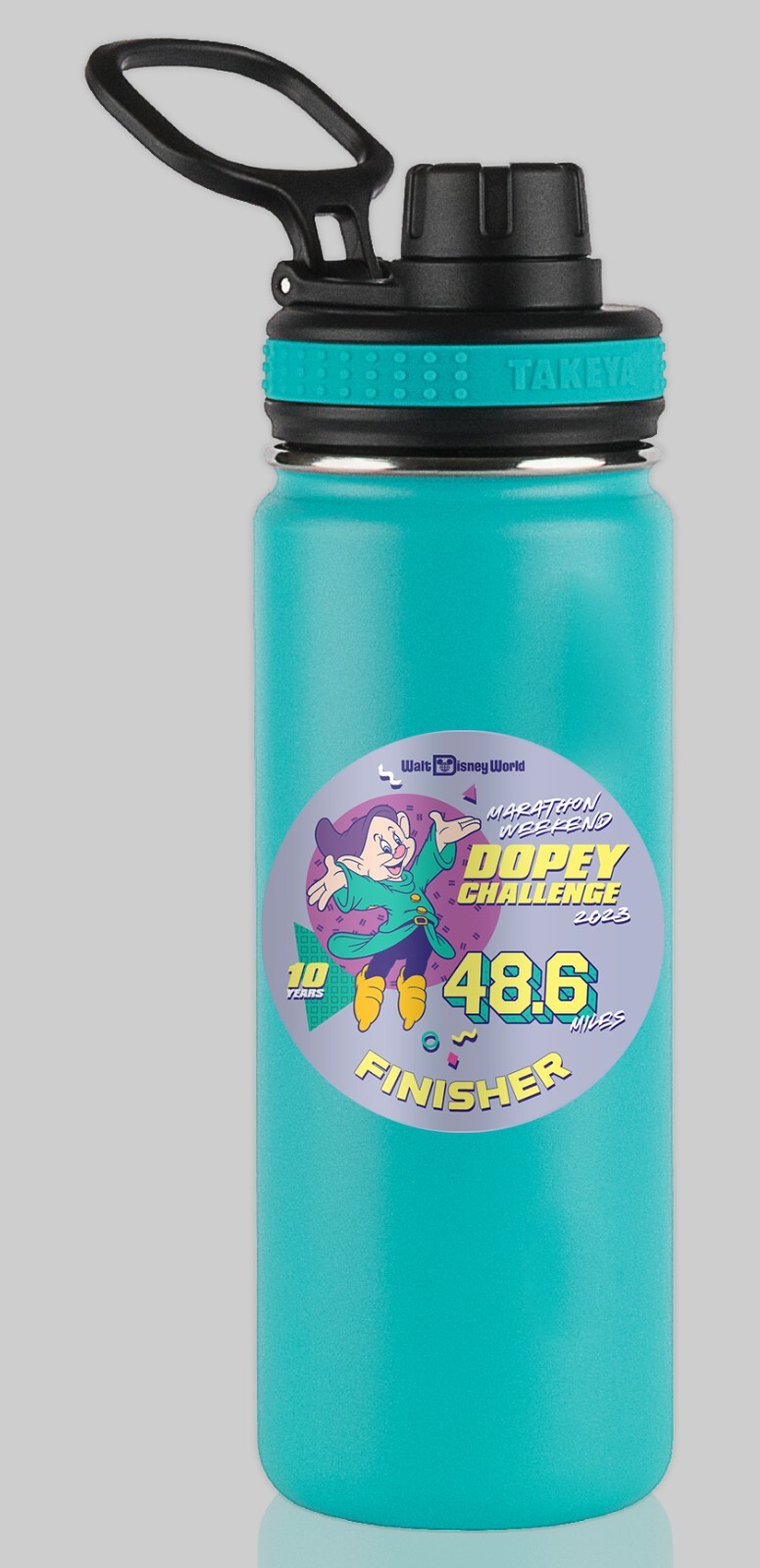RunDisney Marathon Weekend 2023 Dopey 48.6 FINISHER Water Bottle Sticker