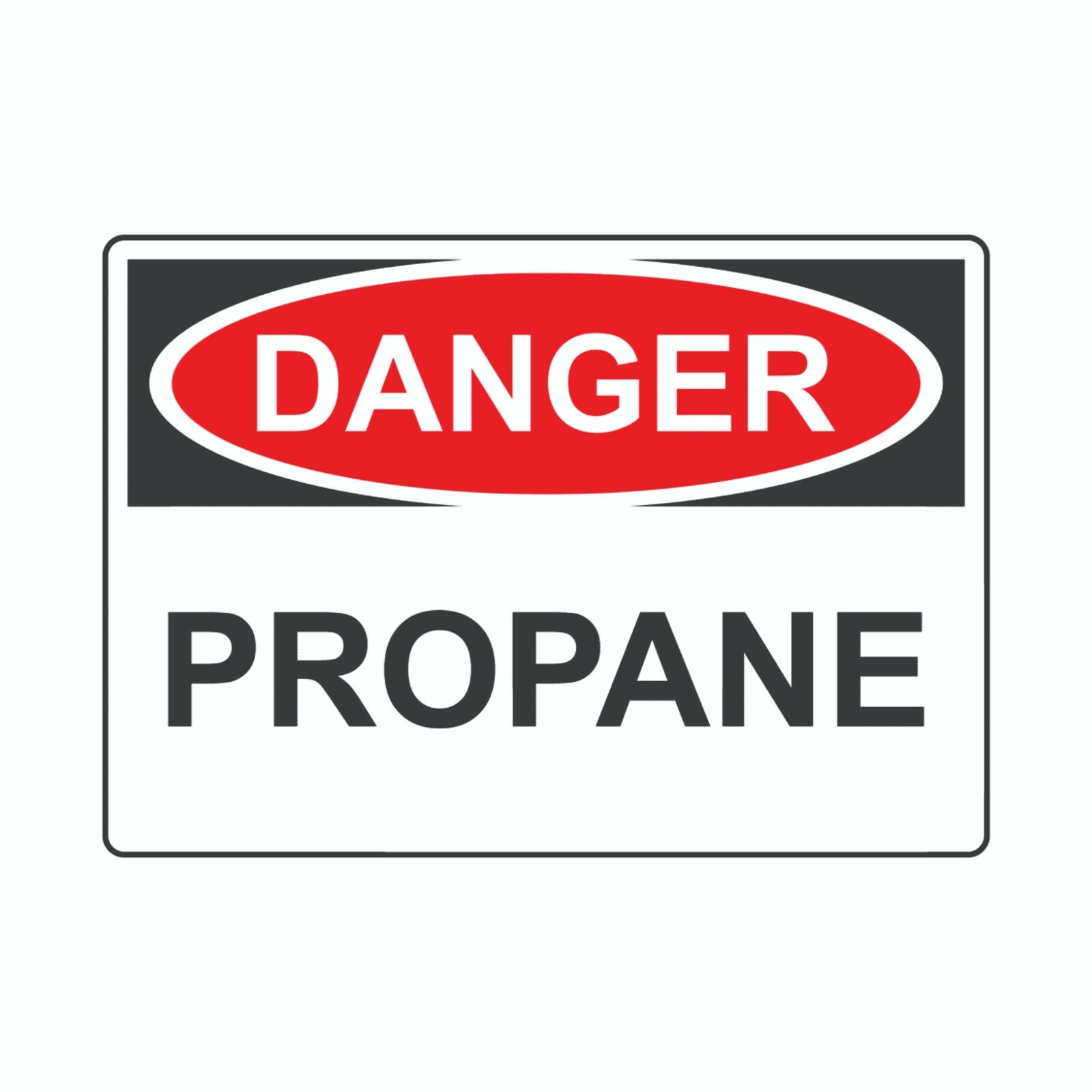 Danger Propane Sign Decal Sticker