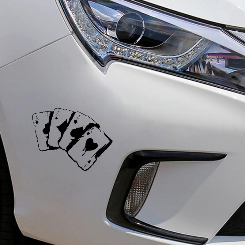 Poker sticker for car laptop door man cave