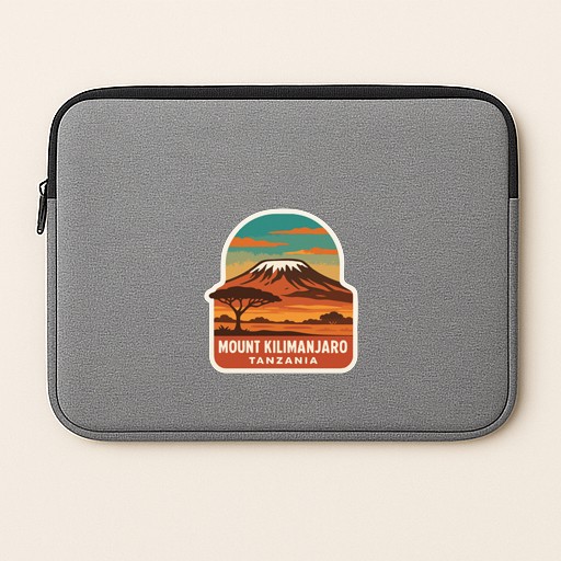 Mount Kilimanjaro Tanzania Iron On Heat Transfer Vinyl HTV Die-Cut Symbolic