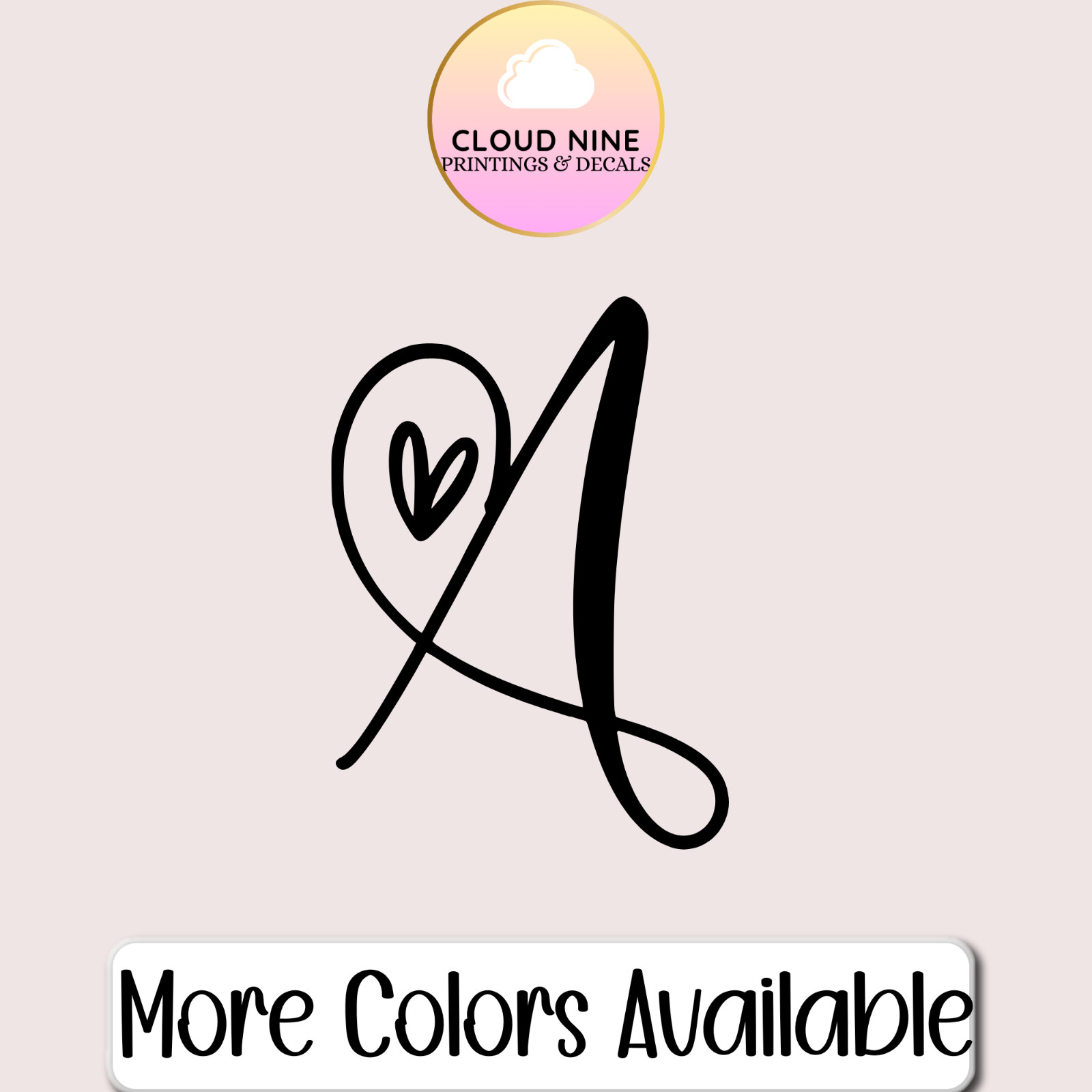 Monogram Decal Vinyl Personalized Decal Tumbler Name Initial Sticker Laptop