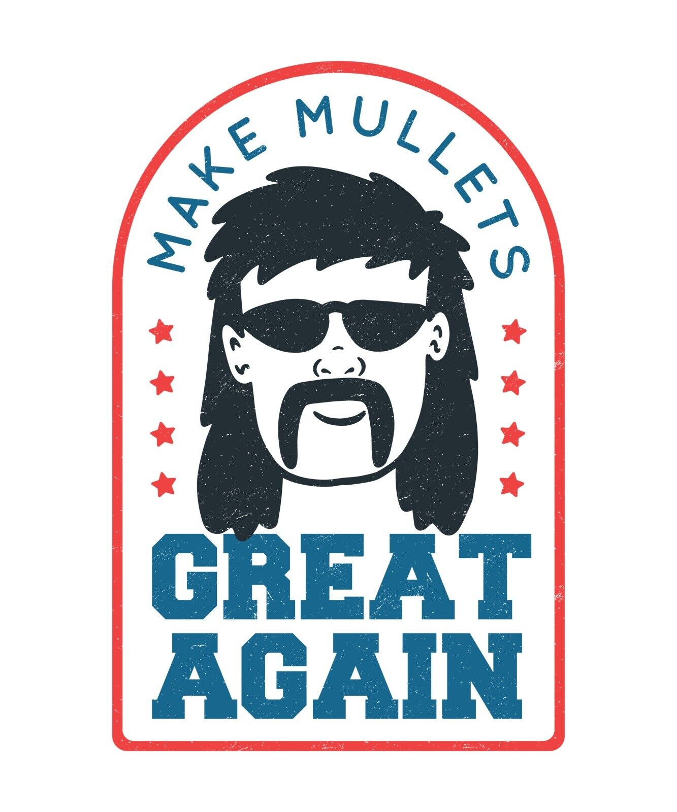 Mullet Sticker Decal
