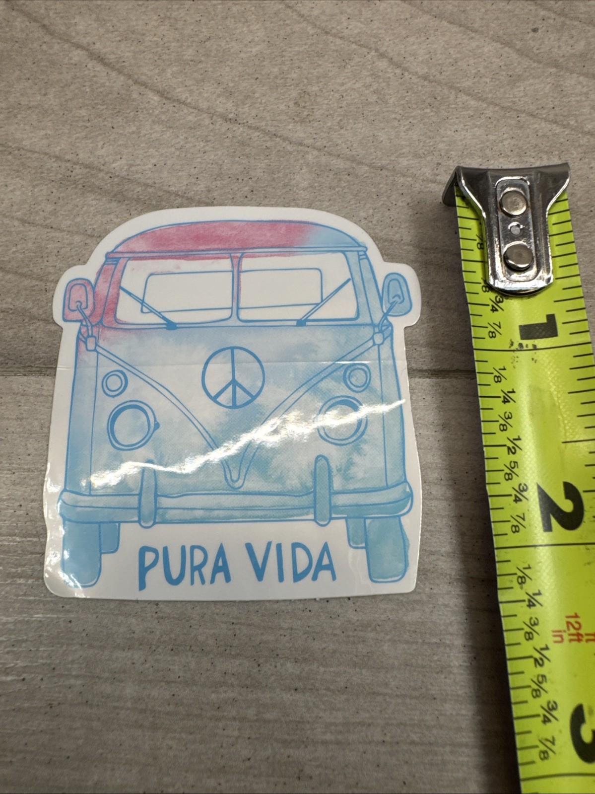 Pura Vida Bracelet Sticker Pack Of 7 Sticker Peace Bus Pineapple Sun Surfboard